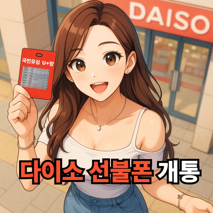  다이소 선불폰 유심 개통 방법 이 글 하나면 끝