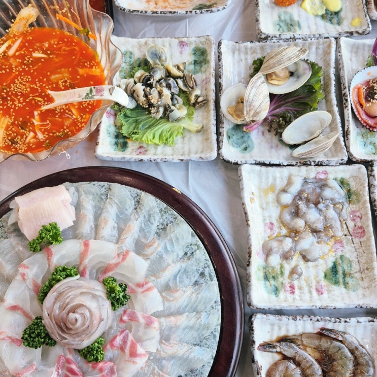  가성비 좋은 태안 만리포횟집 만대회수산 돼지도 배부르게 하는 스끼다시 맛집(주차, 스끼다시종류, 회, 매운탕)