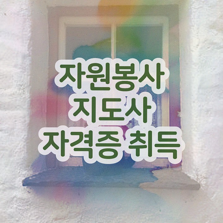  자원봉사지도사 공부방법 , 자격증 합격한 후기 핵심 공개