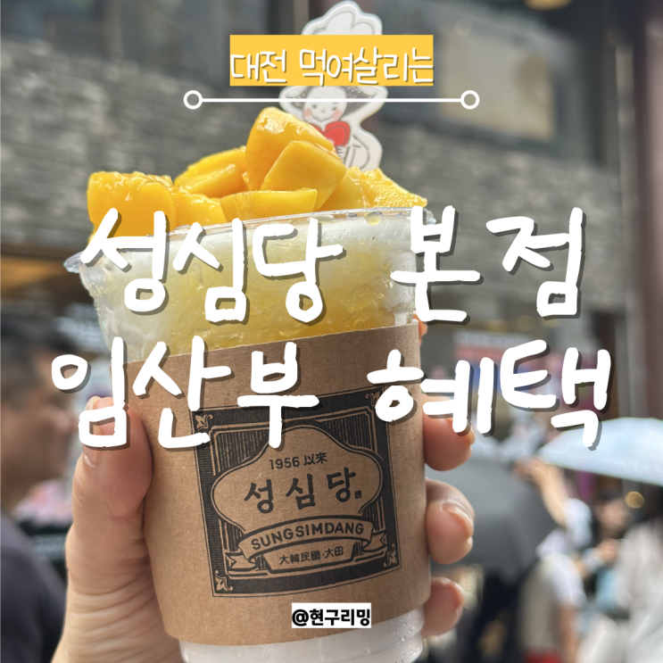  대전역에서 성심당본점 걸어가는법 및 임산부 혜택 후기