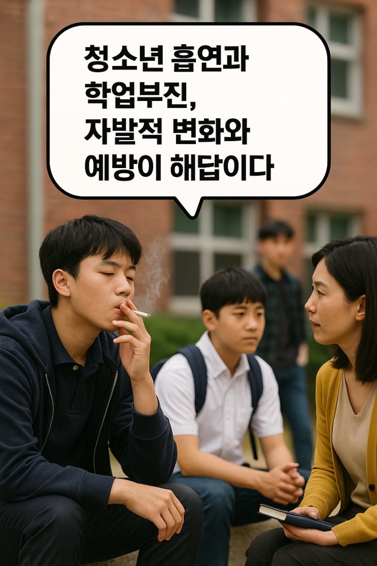  청소년 흡연과 학업부진, 자발적 변화와 예방이 해답이다.
