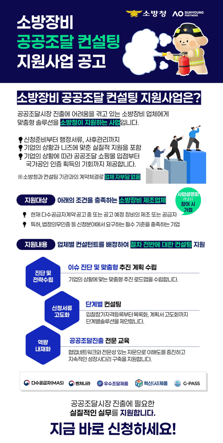  공공조달 진출이 막막하다면? 기술은 있는데 판로가 없다면? MAS·우수조달 진입 기회!