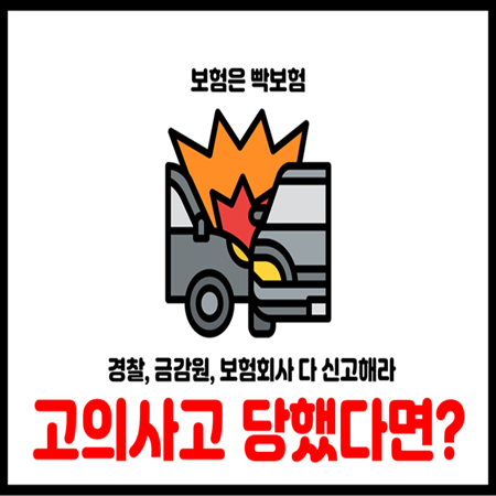  자동차 고의사고 TMAP 티맵으로 해결하고 경찰 보험회사 금융감독원에 신고하자