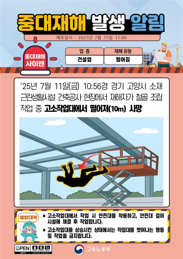  ['25.07.11]고양시 근린생활시설 건축현장 추락사