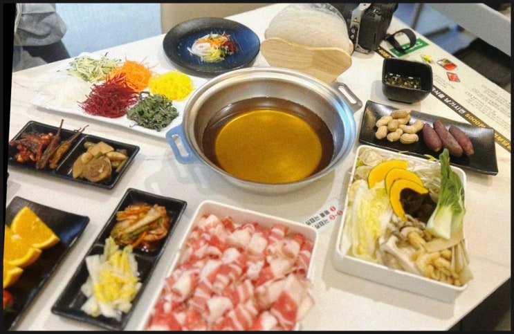  창원늘푸른 샤브&편백찜&월남쌈&소고기무한리필 마산양덕점에서 단체회식