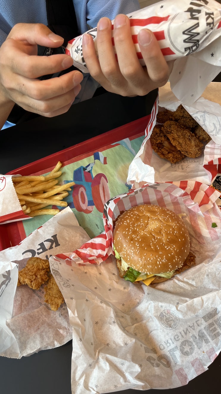  뮐루즈 시내 구경 후 기차 타고 파리로 이동, 뮐루즈 맛집 kfc 이틀 연속 방문.