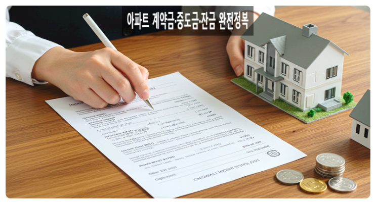  아파트 계약금·중도금·잔금 완전정복내 집 마련 전에 꼭 알아야 할 3단계 자금 전략