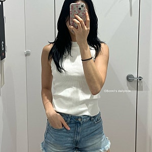유니클로 UNIQLO 워셔블니트 브라탑