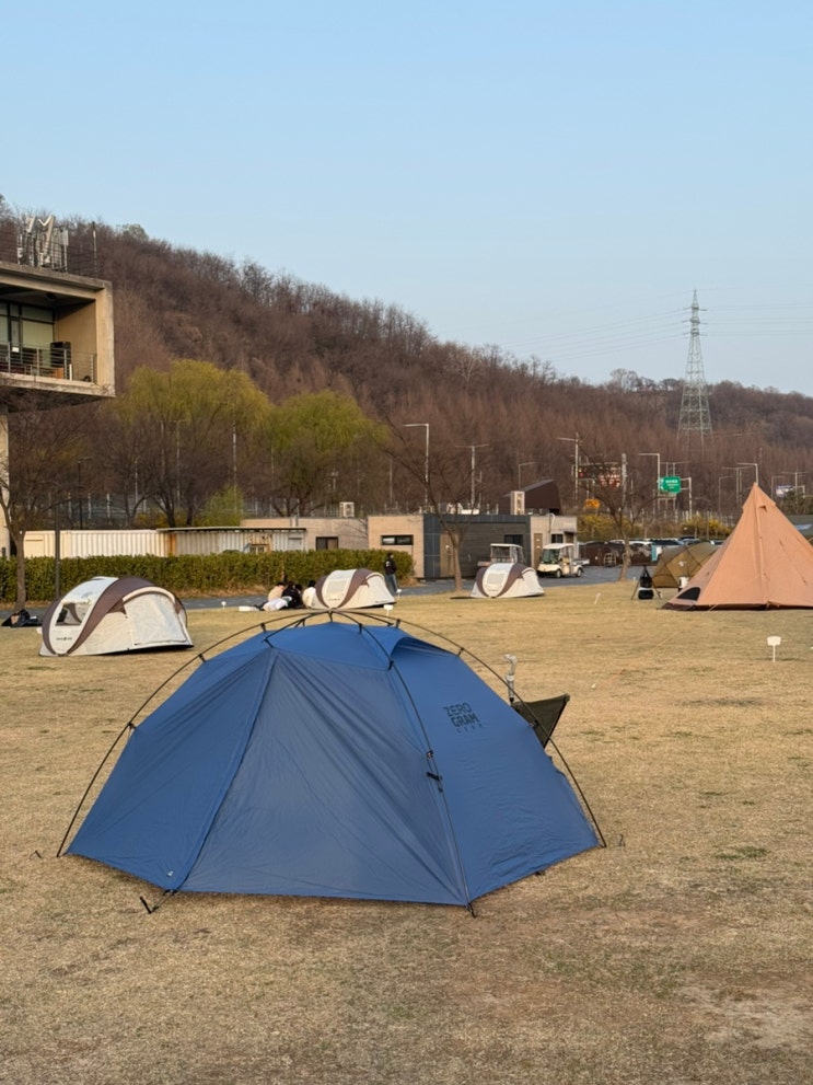  난지캠핑장 백패킹 F24 잔디구역 뚜벅이 후기 예약방법