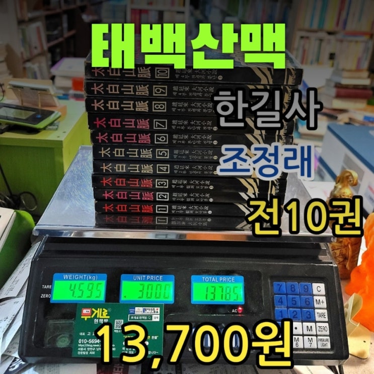  중고서적 태백산맥 소설 전집 조정래 소설 전10권 한길사 책 13,700원에 중고책 팝니다.