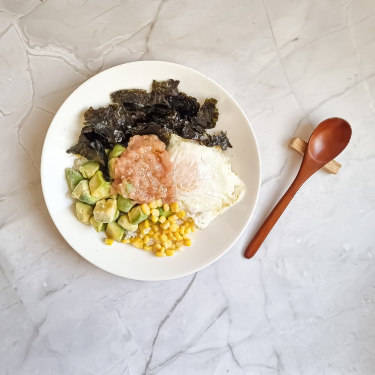  명란아보카도덮밥소스 다이어트 마요 아보카도 비빔밥 레시피