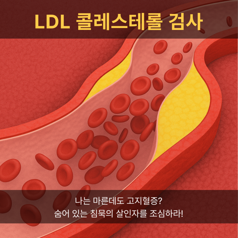 LDL 콜레스테롤 (LDL-C) “나는 마른데도 고지혈증?” 숨어 있는 침묵의 살인자를 조심하라!