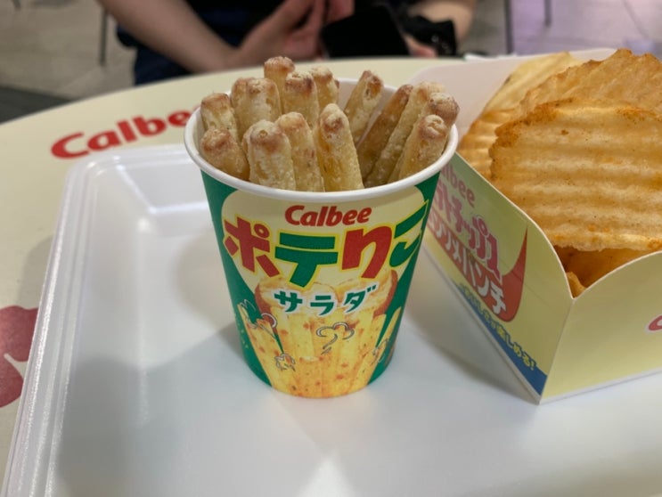  신치토세공항 가루비플러스 감자튀김 맥주 필수
