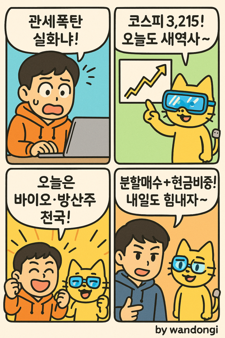   [WD경제소식] 2025.07.15 미국증시·코스피 요약 + 오늘의 테마주 완전정복!