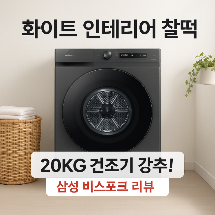  DV20CB8800BV, 삼성 20KG 건조기 4인 가족 후기
