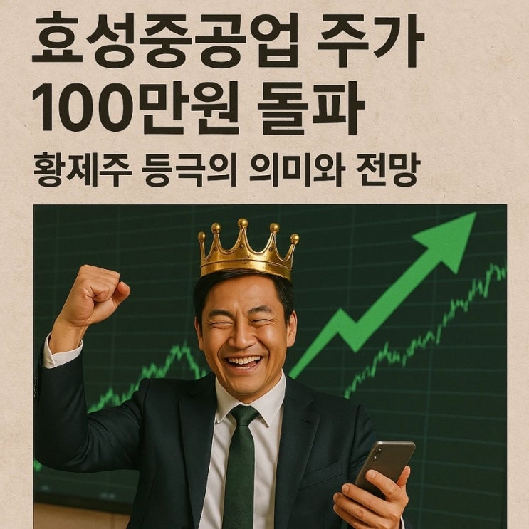  효성중공업 주가 100만원 돌파, 황제주 등극의 의미와 전망