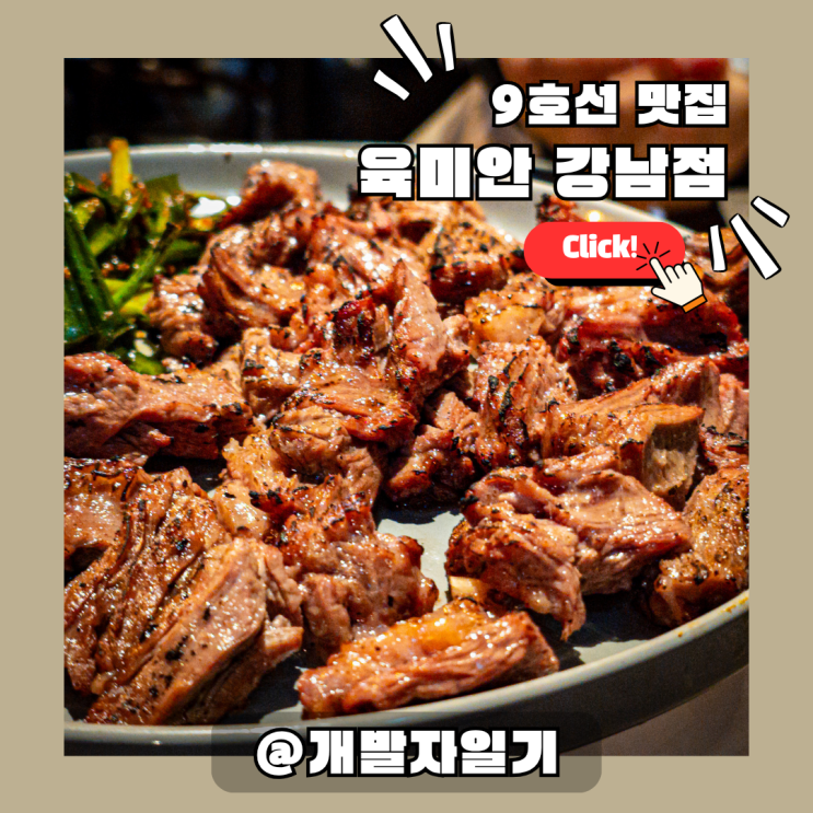  강남역 육미안 강남점 맛집 – 고기 직접 안 구워도 되는 신논현역 소고기집 (9호선)