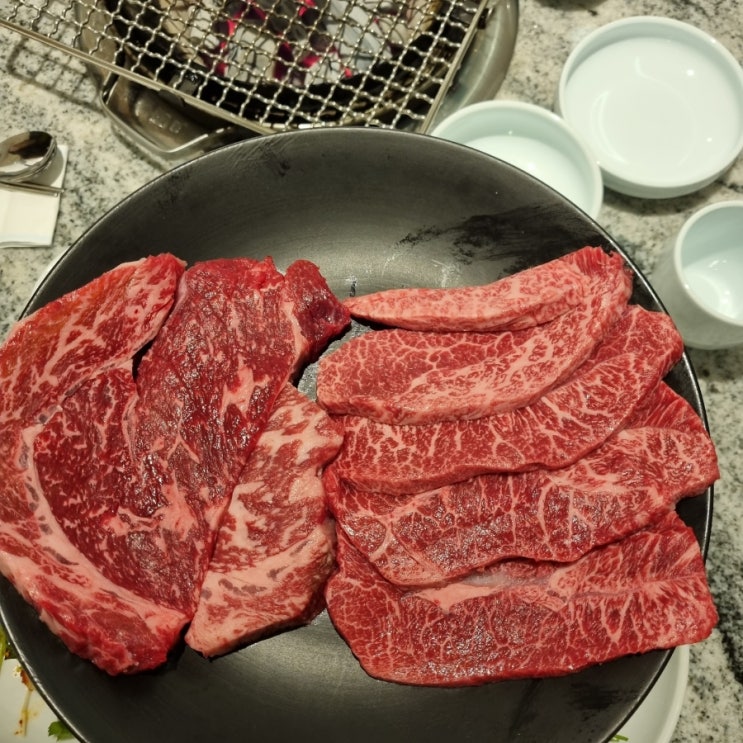  역삼 회식 황금정육식당 꽃등심과 부채살