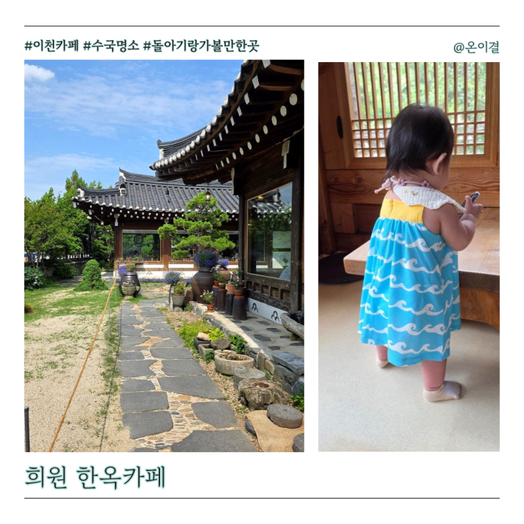  이천 대형 한옥카페 희원 돌아기랑 가볼만한 수국 명소 나들이