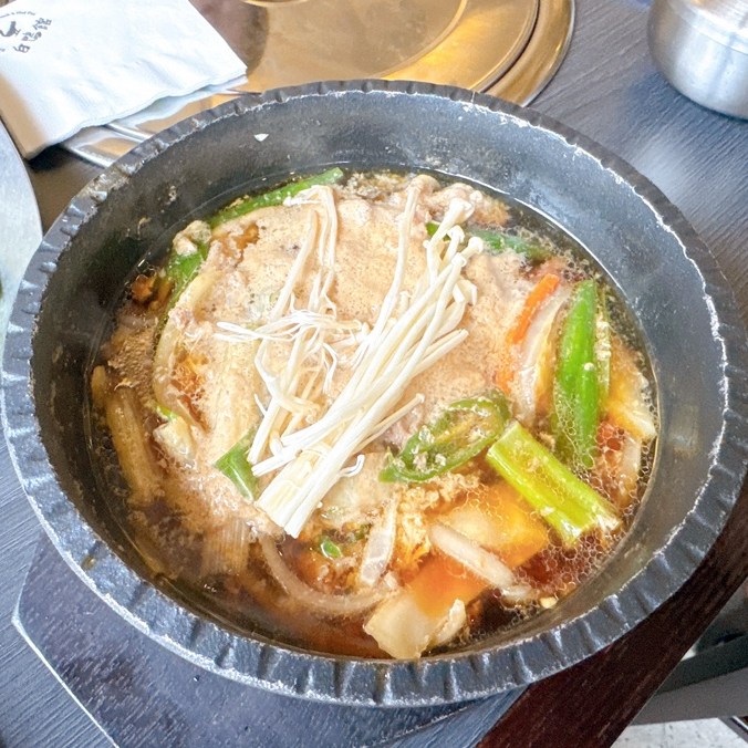  청담역 점심 맛집 백압관 오리 불백 내돈내산 후기