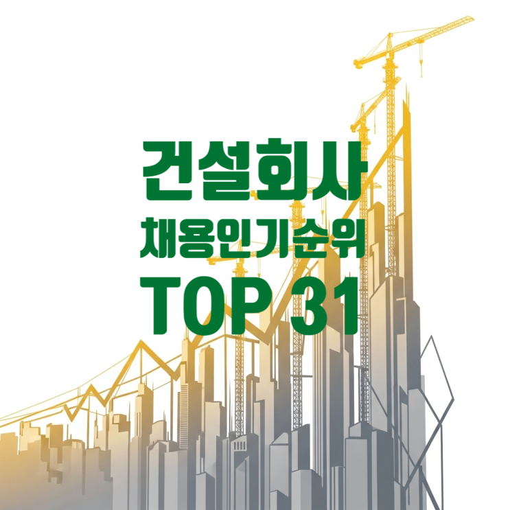  구직자가 가장 많이 찾은 건설사 TOP 31 | 채용마케팅 성적표 나왔다!