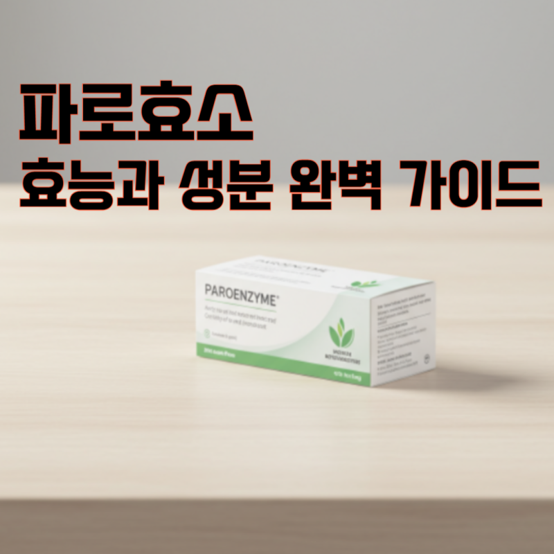 파로효소 효능과 성분 완벽 가이드