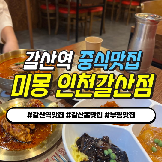  갈산역맛집 찾다가 발견한 미친 퀄리티의 중식당… 바로 미몽 인천갈산점!