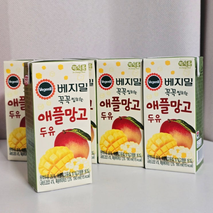  상큼달달 맛있는 팩주스 베지밀 애플망고두유