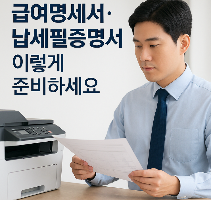  급여명세서·갑종근로소득납세필증명서, 입사 1년 내 대출서류 이렇게 준비하세요