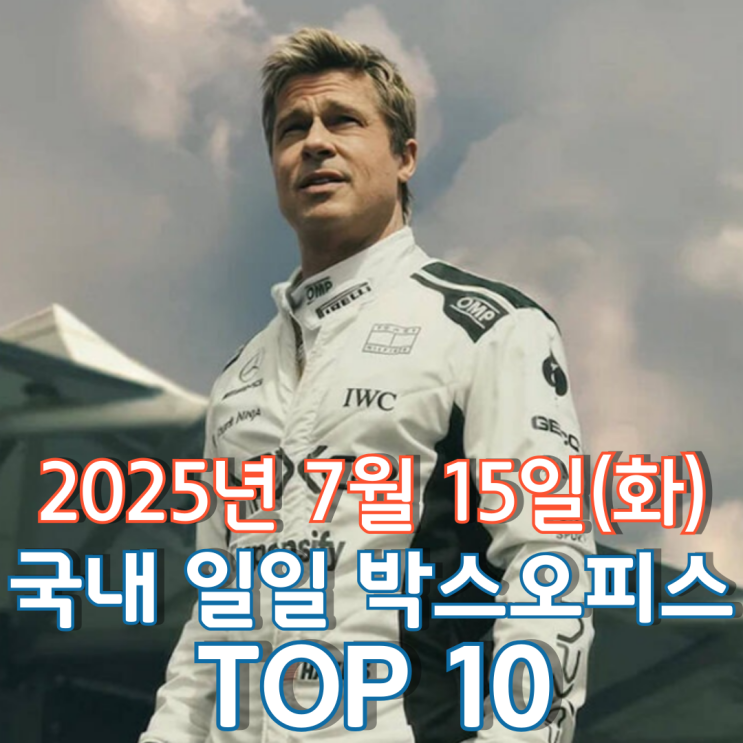  [국내 박스오피스] 일일 TOP 10 - 2025년 7월 15일(화)