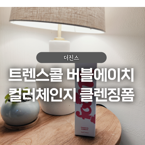  더진스 트랜스콜 버블에이치 클렌징폼 후기