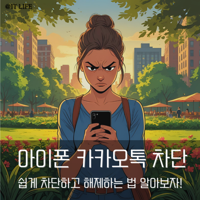 아이폰 카톡 친구 차단 하는 법 해제 하는 법
