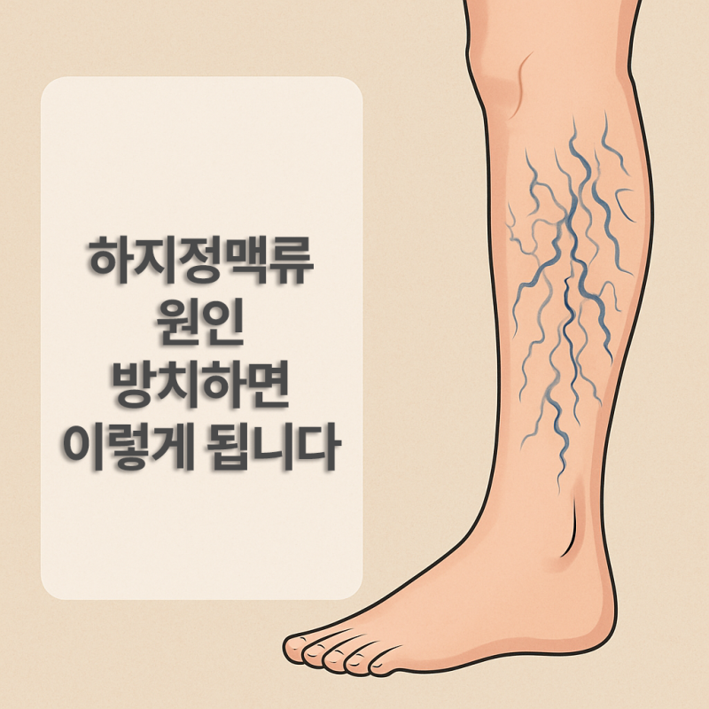 하지정맥류 원인, 방치하면 이렇게 됩니다