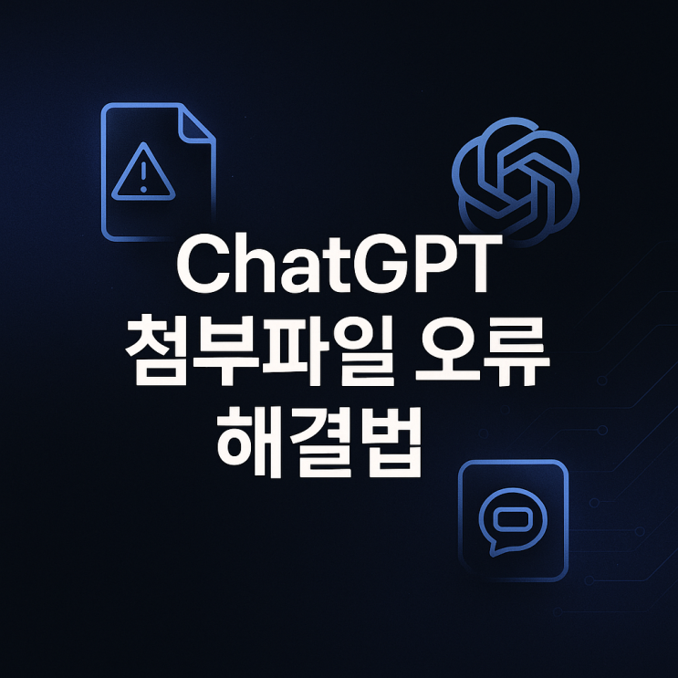  ChatGPT 챗지피티 이미지·파일 첨부 안 될 때? 오류 원인과 대처법