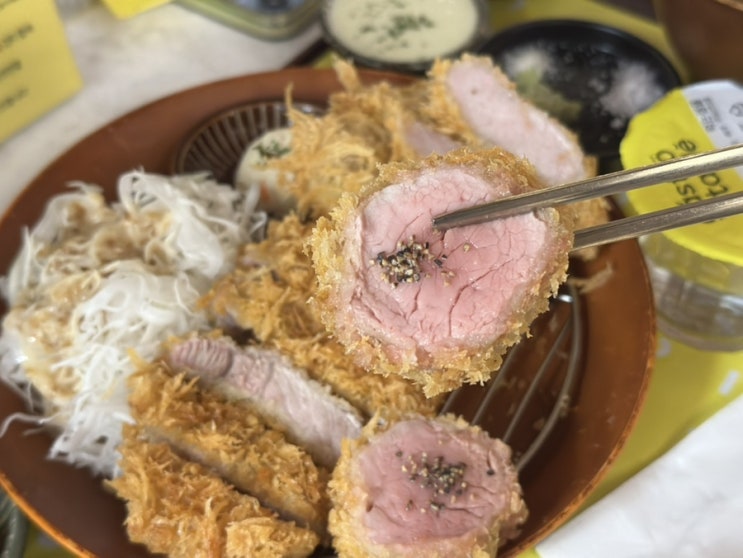  압구정 현대백화점 맛집 정돈 프리미엄 돈까스
