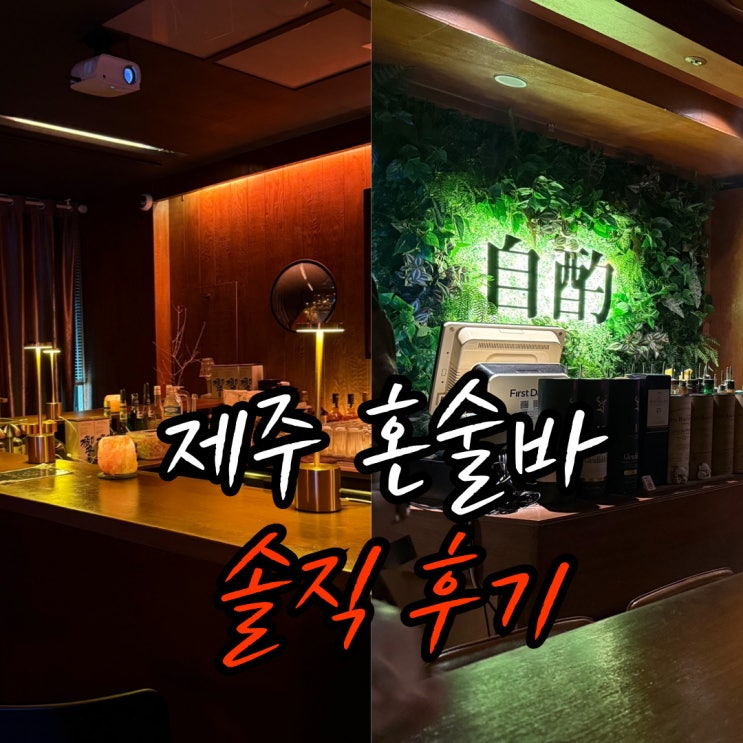  30대 아저씨 첫 제주 혼술바 솔직 후기 (feat 자작, 단지)