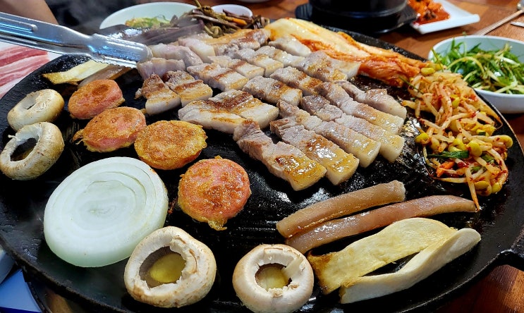  논산 현지인 맛집 솥뚜껑 삼겹살 추천 원동흑돼지