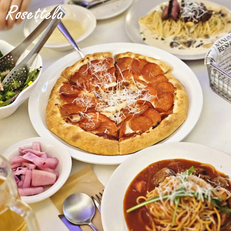  천호역 맛집 파스타 보다 피자 맛있는 미테이블 내돈내산