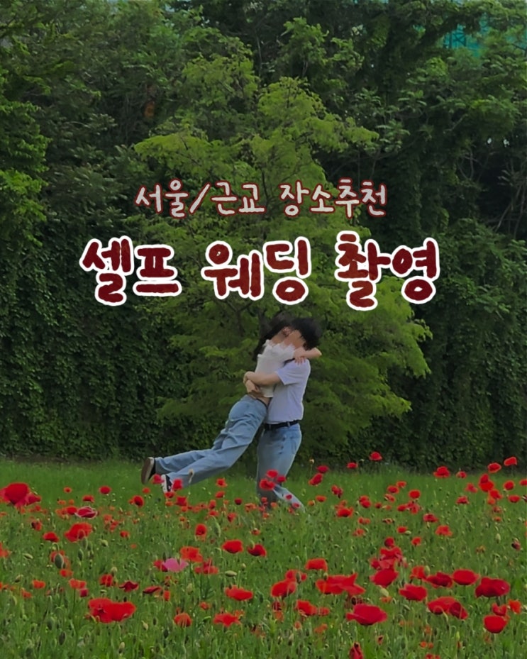  셀프 웨딩 촬영 기록[➊서울근교 장소모음] 올림픽공원 부케 추천 | 남양주한강공원 삼패지구 5월 수레국화, 양귀비 | 구리한강시민공원 유채꽃밭 | 영상편집 어플 블로 VLLO