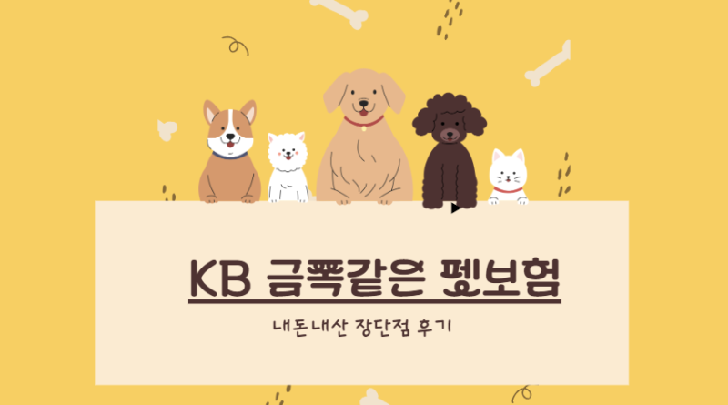 KB펫보험 장단점|내돈내산 후기:: 금쪽같은 펫보험• 보험료 비교•펫보험 추천•가입방법