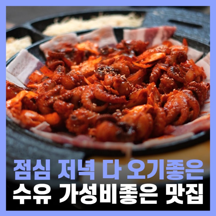  수유역 맛집 가성비 좋고 맛있는 수유 명성쭈꾸미