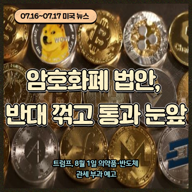 <b>트럼프</b>의 '<b>반도체</b>·의약품' <b>관세 위협</b>, 그 파장은? / 암호화폐... 
