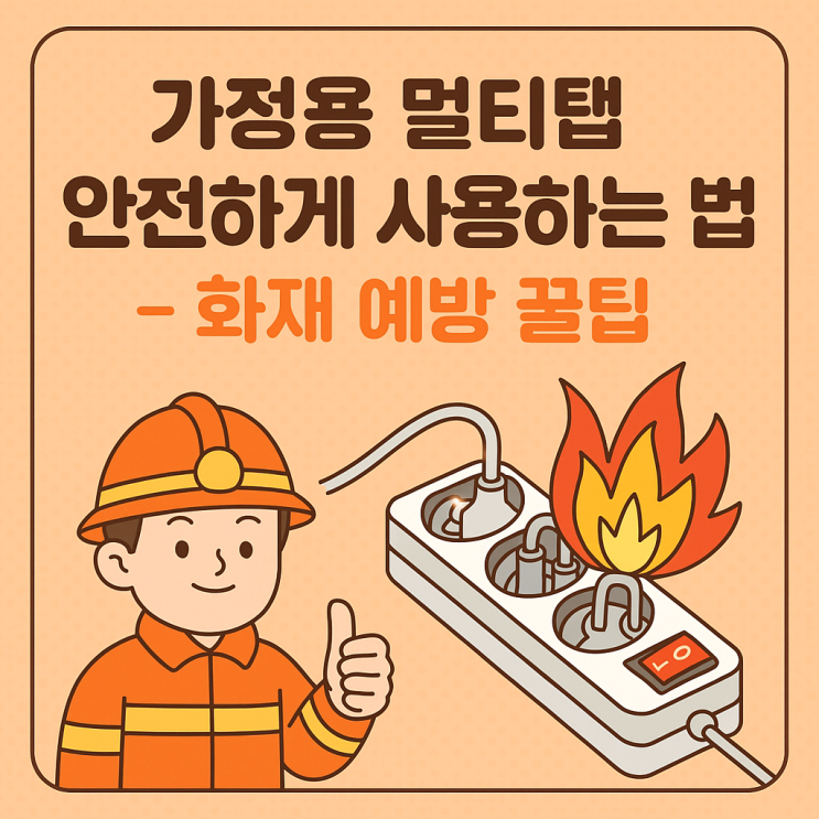 가정용 멀티탭 안전하게 사용하는 법 – 화재 예방 꿀팁