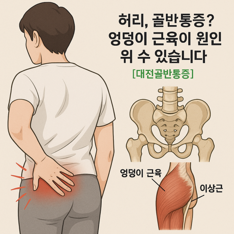 허리통증/골반통증? 엉덩이 근육이 원인일 수 있습니다 [대전골반통증]