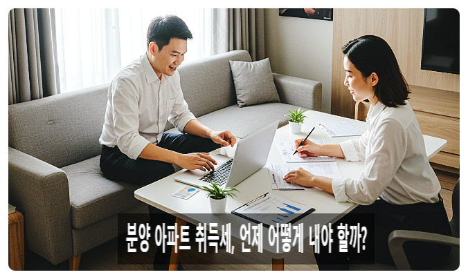  분양 아파트 취득세, 언제 어떻게 내야 할까? 부가세 포함 여부까지 완벽 정리! [2025 실전 가이드]