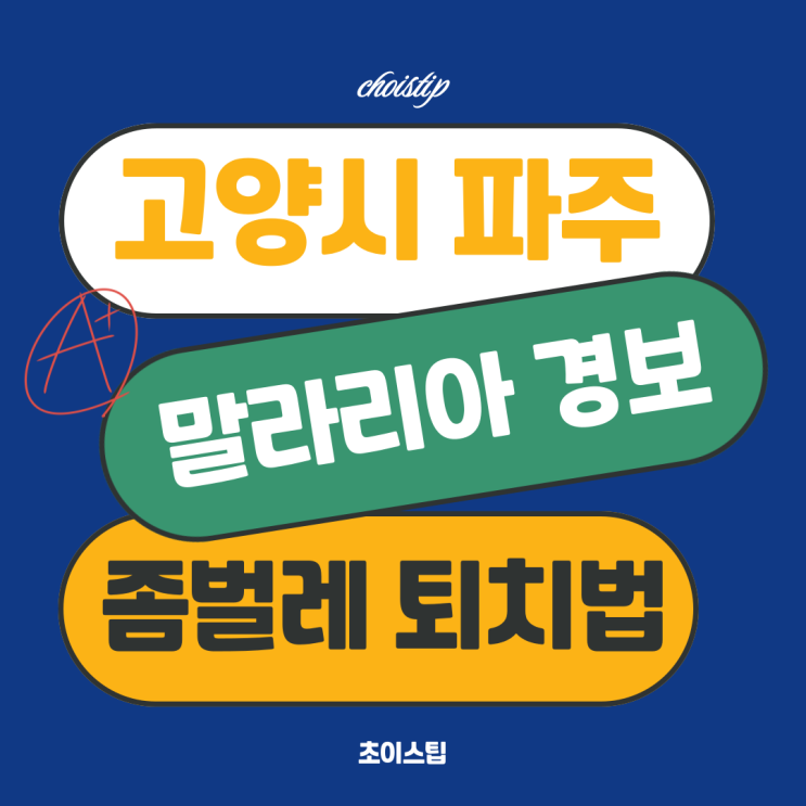  고양시 파주 말라리아 경보, 여름철 좀벌레 퇴치법