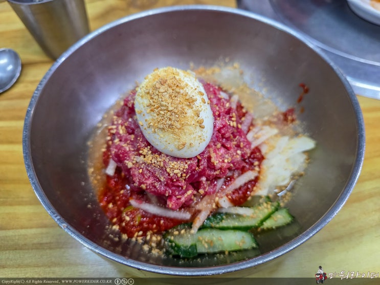  진주 진성 맛집 - 진주성 육회냉면에서 육회냉면을 먹고 왔습니다. 진주 진성면 맛집 진주성참숯골 육회냉면