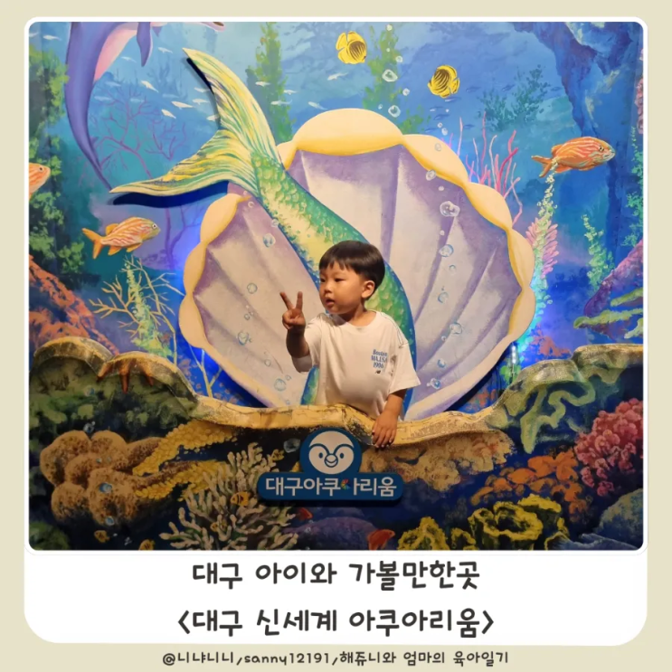  대구아쿠아리움 신세계백화점 아이와 가볼만한곳 실내 동물원 수족관