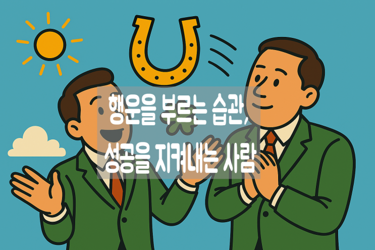  행운을 부르는 습관, 성공을 지켜내는 사람