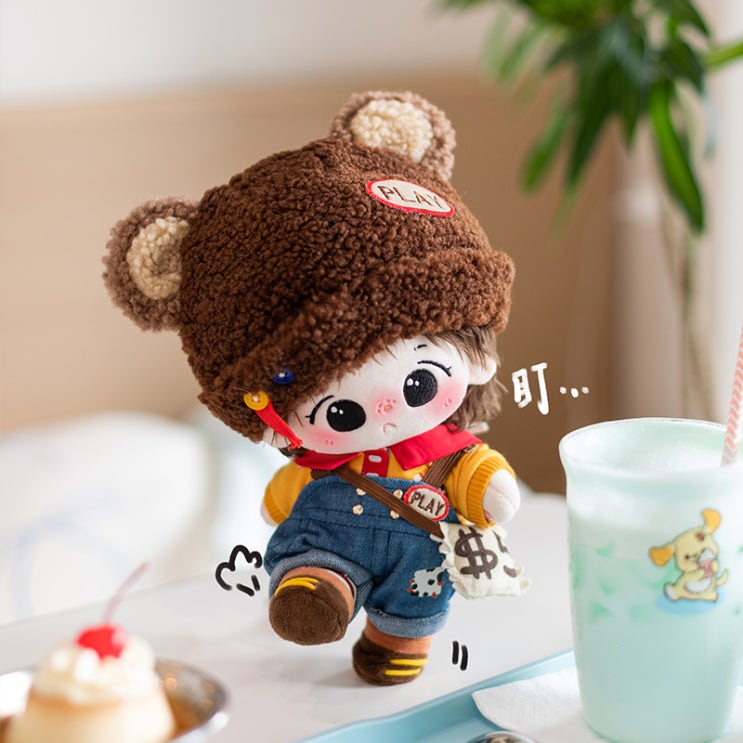  20cm 알바하는 곰돌이 세트 인형옷 아이돌인형옷
